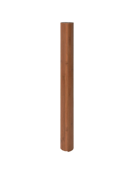 Tappeto Rettangolare Marrone 100x300 cm in Bambù