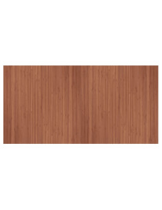 Tappeto Rettangolare Marrone 100x200 cm in Bambù