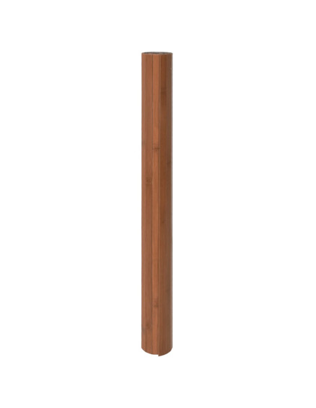 Tappeto Rettangolare Marrone 100x200 cm in Bambù