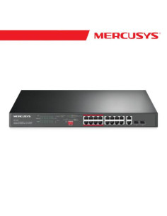 MERCUSYS 16-PORT 10/100MBPS + 2-PORT GIGABIT RACKMOUNT SWITCH - MS118CP