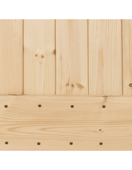 Porta Scorrevole con Set Hardware 90x210 cm Legno Massello Pino