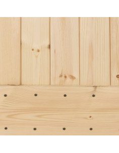 Porta Scorrevole con Set Hardware 100x210cm Legno Massello Pino
