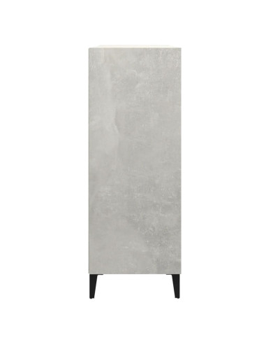 Credenza Grigio Cemento 69,5x32,5x90 cm in Legno Multistrato