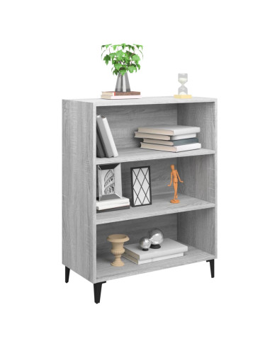 Credenza Grigio Cemento 69,5x32,5x90 cm in Legno Multistrato