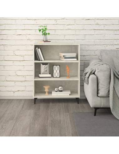 Credenza Grigio Cemento 69,5x32,5x90 cm in Legno Multistrato