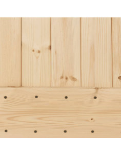 Porta Scorrevole con Set Hardware 85x210 cm Legno Massello Pino