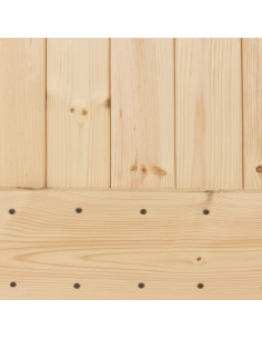 Porta Scorrevole con Set Hardware 95x210 cm Legno Massello Pino