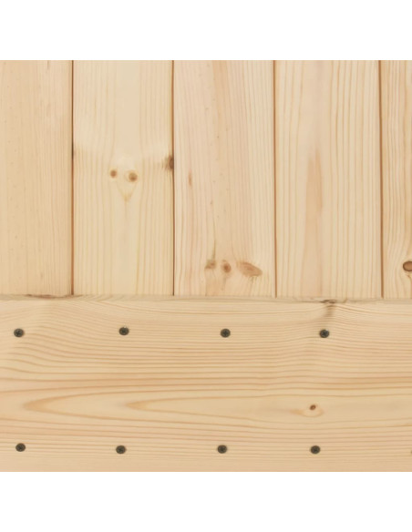 Porta Scorrevole con Set Hardware 95x210 cm Legno Massello Pino