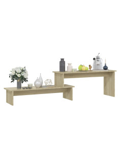 Mobile Porta TV Rovere Sonoma 180x30x43 cm in Legno Multistrato 2