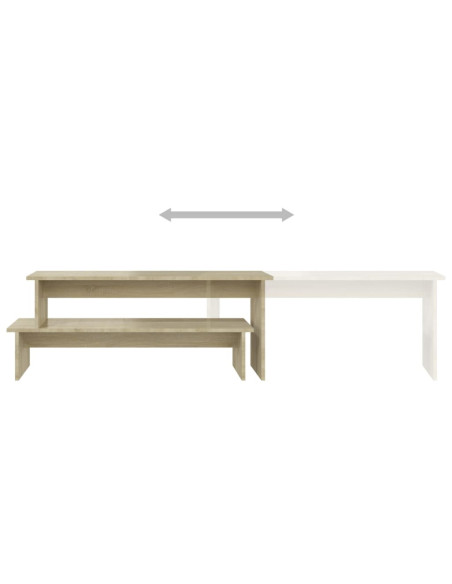 Mobile Porta TV Rovere Sonoma 180x30x43 cm in Legno Multistrato