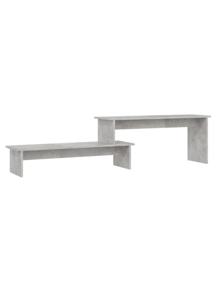 Mobile Porta TV Grigio Cemento 180x30x43cm in Legno Multistrato