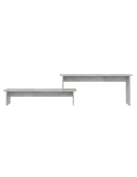 Mobile Porta TV Grigio Cemento 180x30x43cm in Legno Multistrato