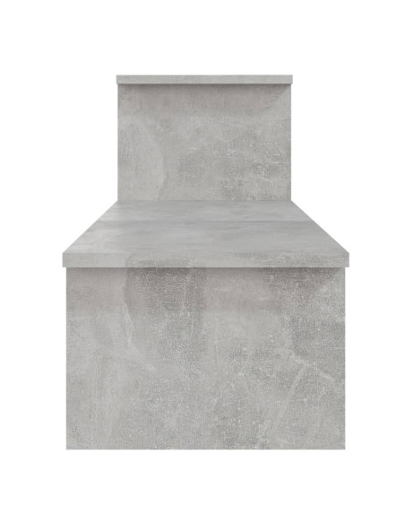 Mobile Porta TV Grigio Cemento 180x30x43cm in Legno Multistrato