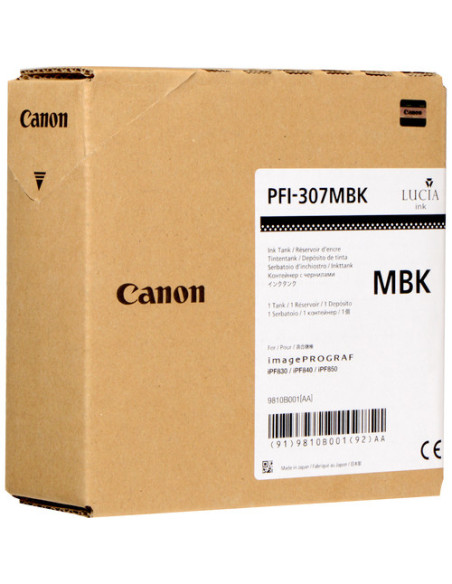 Canon PFI-307MBK cartuccia d'inchiostro Originale Nero