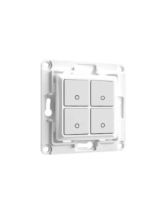 SHELLY WALL SWITCH 4 - PULSANTI FILARI DA PARETE 4 TASTI BIANCO CON SUPP RELè