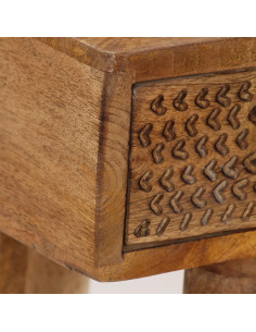 Tavolo Consolle in Legno Massello di Mango 102x30x79 cm