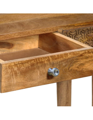 Tavolo Consolle in Legno Massello di Mango 102x30x79 cm