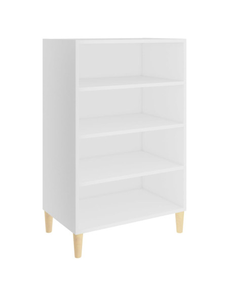 Credenza Bianca 57x35x90 cm in Legno Multistrato