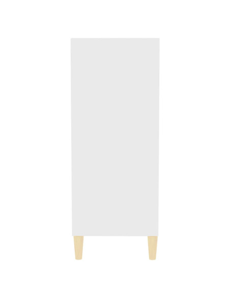 Credenza Bianca 57x35x90 cm in Legno Multistrato