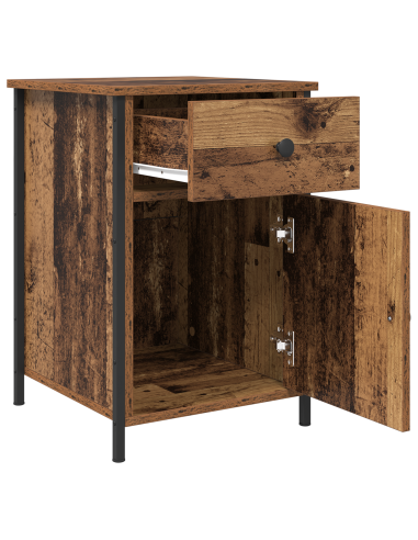 Armadio da Notte con cassetto Legno vecchio 40 x 42 x 60 cm