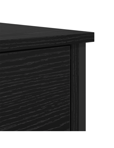 Armadio da Notte Rovere Nero 40 x 42 x 60 cm Legno multistrato