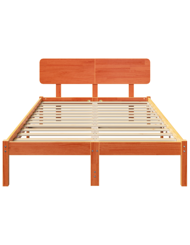 Struttura del letto Marrone cerato 135 x 190 cm Pino massello