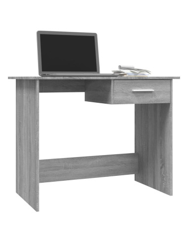 Scrivania Grigio Sonoma 100x50x76 cm in Legno Multistrato
