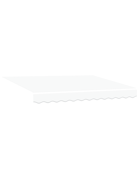 Tenda Retrattile Manuale Bianca 350x250 cm, Tessuto di ricambio per tenda  per telaio 3,5x2,5 m Bianco