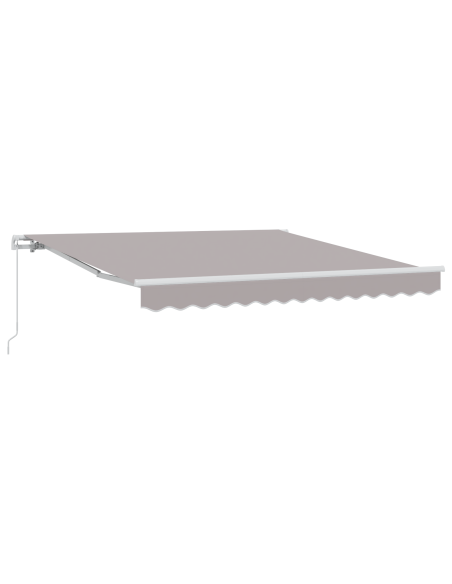 Tenda Retrattile Manuale  Grigio Chiaro 350x250 cm, Tessuto di ricambio per tenda  per telaio 3.5x2.5 m Grigio Chiaro