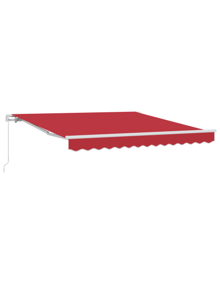 Tenda Manuale Retrattile Rossa 350x250 cm, Ricambio Tenda Rossa per telaio 3.5x2.5 m
