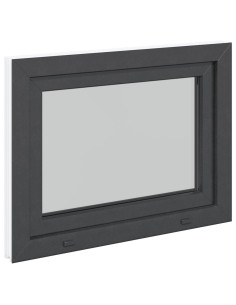 Finestra da cantina "RISOR" 80x70 cm anta-ribalta DIN destra antracite