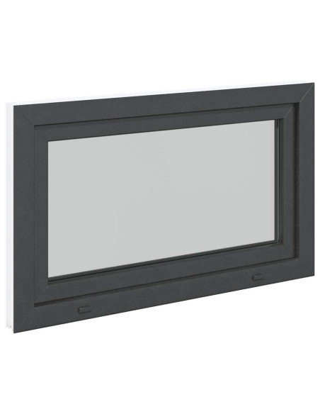 Finestra per cantina "RISOR" 100x50 cm Anta-ribalta DIN Destra Antracite