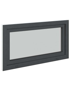Finestra da cantina "RISOR" 110x50 cm anta-ribalta DIN sinistra antracite