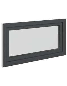 Finestra da cantina "RISOR" 110x50 cm anta-ribalta DIN sinistra antracite