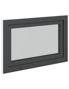 Finestra da cantina "RISOR" 90x60 cm anta-ribalta DIN destra antracite