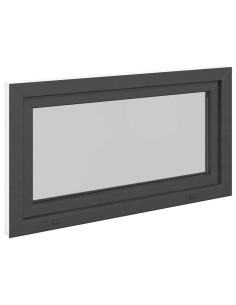 Finestra da cantina "RISOR" 110x70 cm Anta-ribalta DIN Destra Antracite