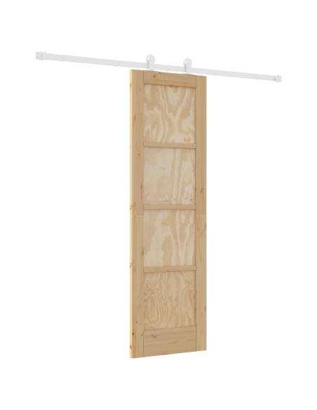 Porta scorrevole  con set di hardware 'ORKDAL'in legno massello di pino, Porta interna  'ORKDAL'61x198,5 cm in legno massello di