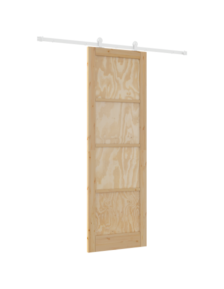 Porta scorrevole  con set hardware "ORKDAL" in legno massello di pino, Porta interna  'ORKDAL'78x232x4 cm in legno massello di p