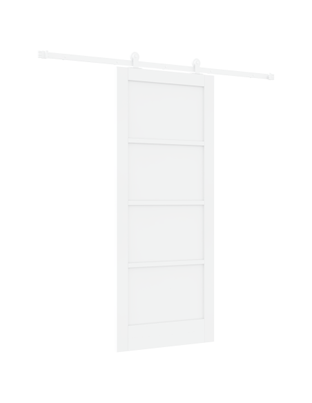 porta scorrevole  con set di accessori 'ORKDAL'bianca in legno massello di pino, porta interna  'ORKDAL'bianca 83x202x4 cm in le