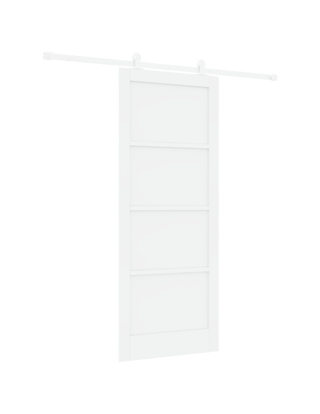 porta scorrevole  con set hardware 'ORKDAL'Bianco Legno Massello di Pino, Porta interna  'ORKDAL'Bianco 86x211x4 cm Legno Massel