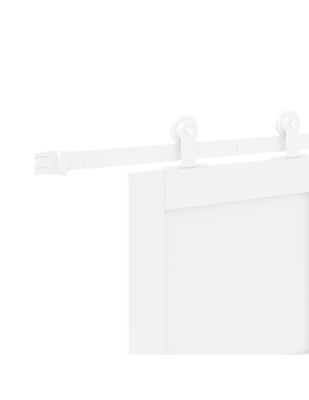 Porta scorrevole  con set di hardware 'ORKDAL'bianco in legno massello di pino, Porta interna  'ORKDAL'bianca 93x211x4 cm in leg