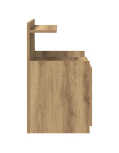 Comodini 2 pz con 2 cassetti in rovere artigianale 40x36,5x62 cm