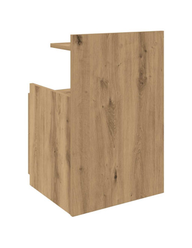 Comodini 2 pz con 2 cassetti in rovere artigianale 40x36,5x62 cm
