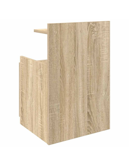 Comodino con 2 cassetti in rovere Sonoma 40x36,5x62 cm