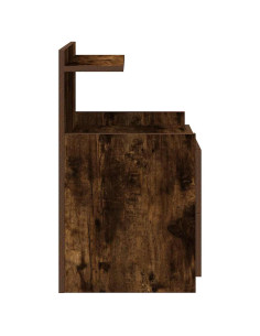 Comodini 2 pz con 2 cassetti Rovere Affumicato 40x36,5x62 cm