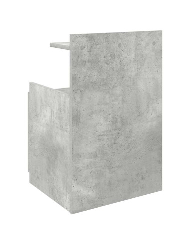 Comodini 2 pz con 2 cassetti Grigio Cemento 40x36,5x62 cm