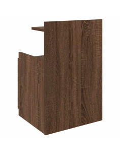 Comodini 2 pz con 2 cassetti in rovere marrone 40x36,5x62 cm 2