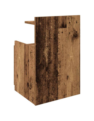 Comodini 2 pz con 2 cassetti in legno vecchio 40x36,5x62 cm