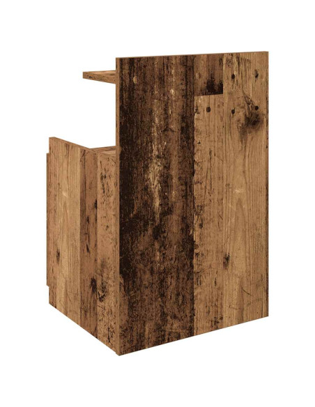 Comodini 2 pz con 2 cassetti in legno vecchio 40x36,5x62 cm