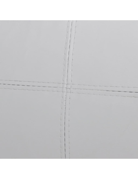 Divano componibile a 3 posti in pelle artificiale bianco